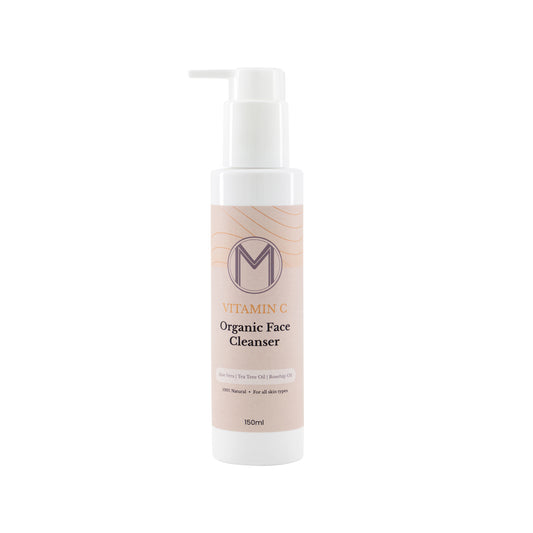 Mirakelle - Organic Vitamin C Facial Cleanser For Daily Brightening, Exfoliating & Anti-Aging Skin - For All Skin Types