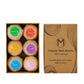 Mirakelle - Organic Spa Multi color Bath Bombs for Adults & Kids - Pack of 6