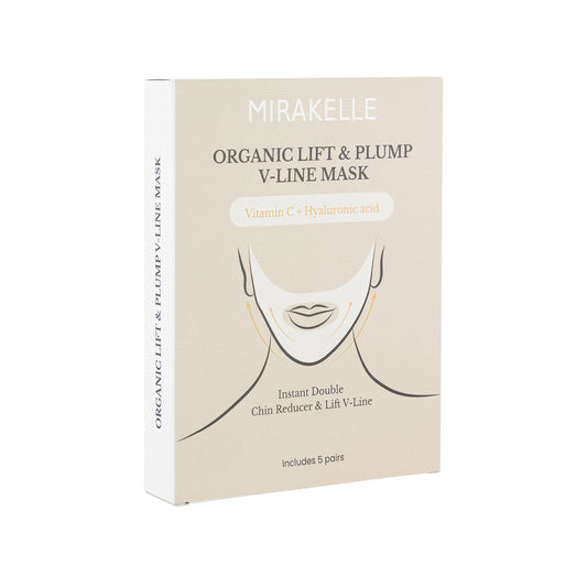 Mirakelle - Organic Face Slimming Double Chin Reducer, Vline Face Lifting Mask, Chin Up Mask Face Lifting Belt - Pack of 5
